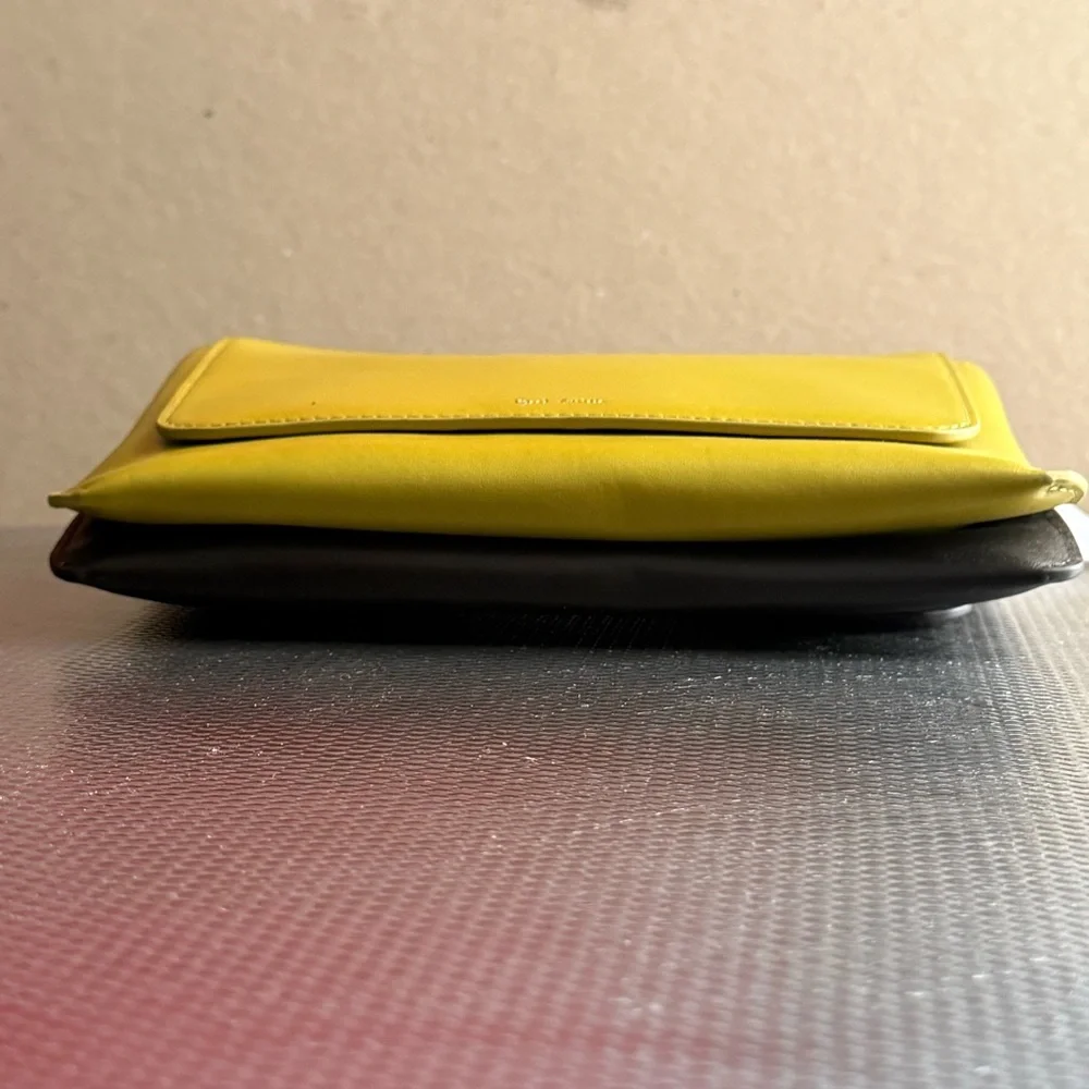 Paul Smith lime green and brown crossbody bag